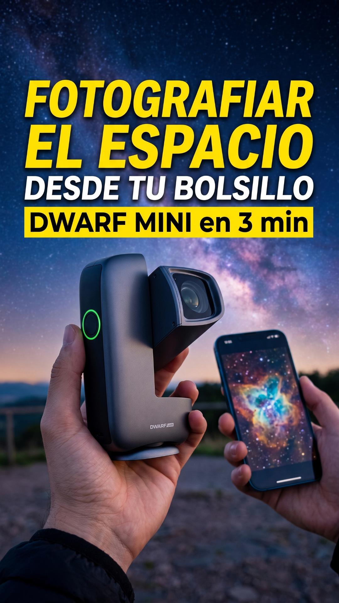 🌌 ¿Es posible fotografiar nebulosas y galaxias con un telescopio que cabe en la palma de tu mano?

En solo 3 minutos te hago el resumen completo del Dwarf Mini, el inteligente y ultraportátil telescopio que está dando mucho de qué hablar en la comunidad astronómica. 📸✨

En este vídeo analizamos:
🔹 Diseño y tamaño.
🔹 Facilidad de uso: Cómo se conecta a tu smartphone en segundos.
🔹 Resultados reales: Qué tipo de fotos puedes conseguir de la Luna, el Sol y espacio profundo.
🔹 Veredicto: ¿Vale la pena comprarlo?

💬 ¿Te comprarías un telescopio tan compacto o prefieres los tradicionales? ¡Te leo en los comentarios!

📌 Guarda este vídeo para cuando busques tu próximo equipo astronómico y compártelo con ese amigo amante del espacio. 🚀

Puedes comprarlo con descuento desde: fotoruta.net/dwarflab

@dwarflab 

#DwarfMini #DwarfLab #Astrofotografia #TelescopioInteligente #Astronomia #Espacio #FotografiaNocturna #Astrofoto #TelescopioPortatil #AstrofotografiaConMovil #AstronomiaAficionada #Universo #Cosmos #CieloNocturno #ObservacionAstronomica #AstrofotografiaUrbana #CamaraInteligente #MiniTelescopio #CienciaDivertida #EspacioProfundo #Nebulosas #ViaLactea #DescubreElEspacio #FotografiaDeEstrellas #EquipoAstronomico #Astros