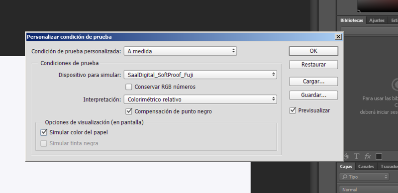 Configurar perfil ICC en Photoshop