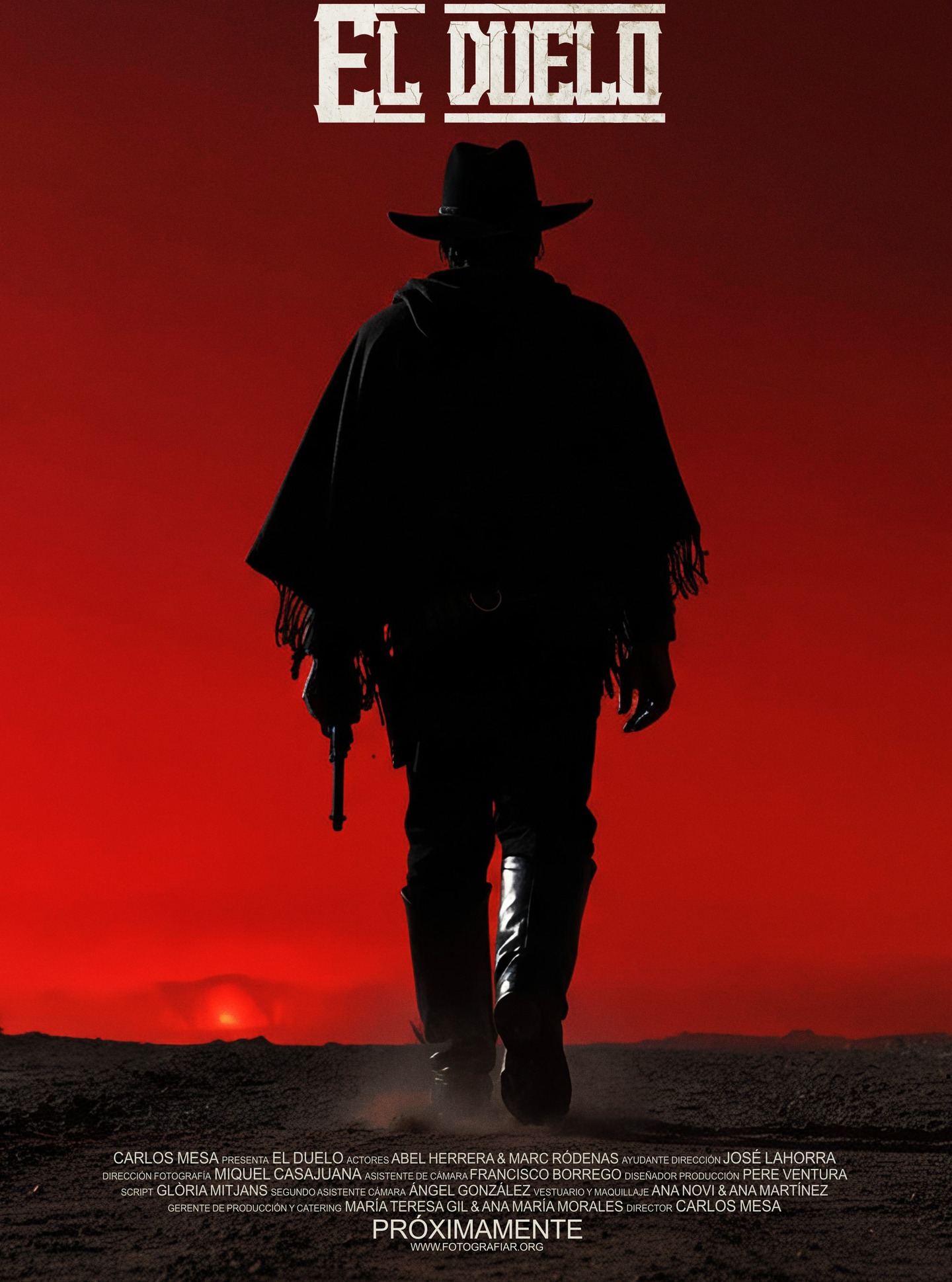 Póster final del cortometraje "El duelo", rodado y dirigido por un servidor, con la ayuda de todo el equipo de la asociación fotográfica Planeta Insólito. Ahora mismo estamos en la fase de montaje, que llevará unas cuantas semanas. #elduelo