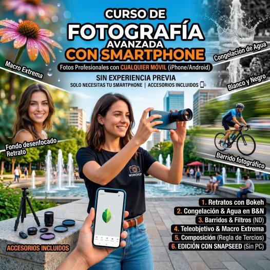 Curso de fotografía avanzada con smartphone