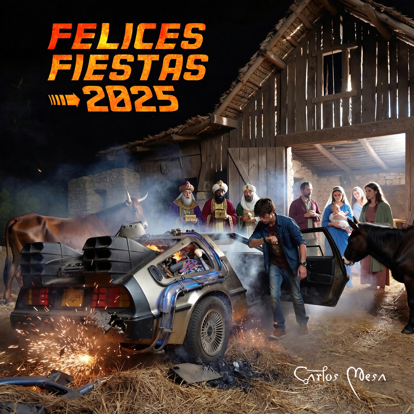 Realizada por un servidor, con la ayuda de la IA y de Affinity Photo. @affinity #feliznavidad2025