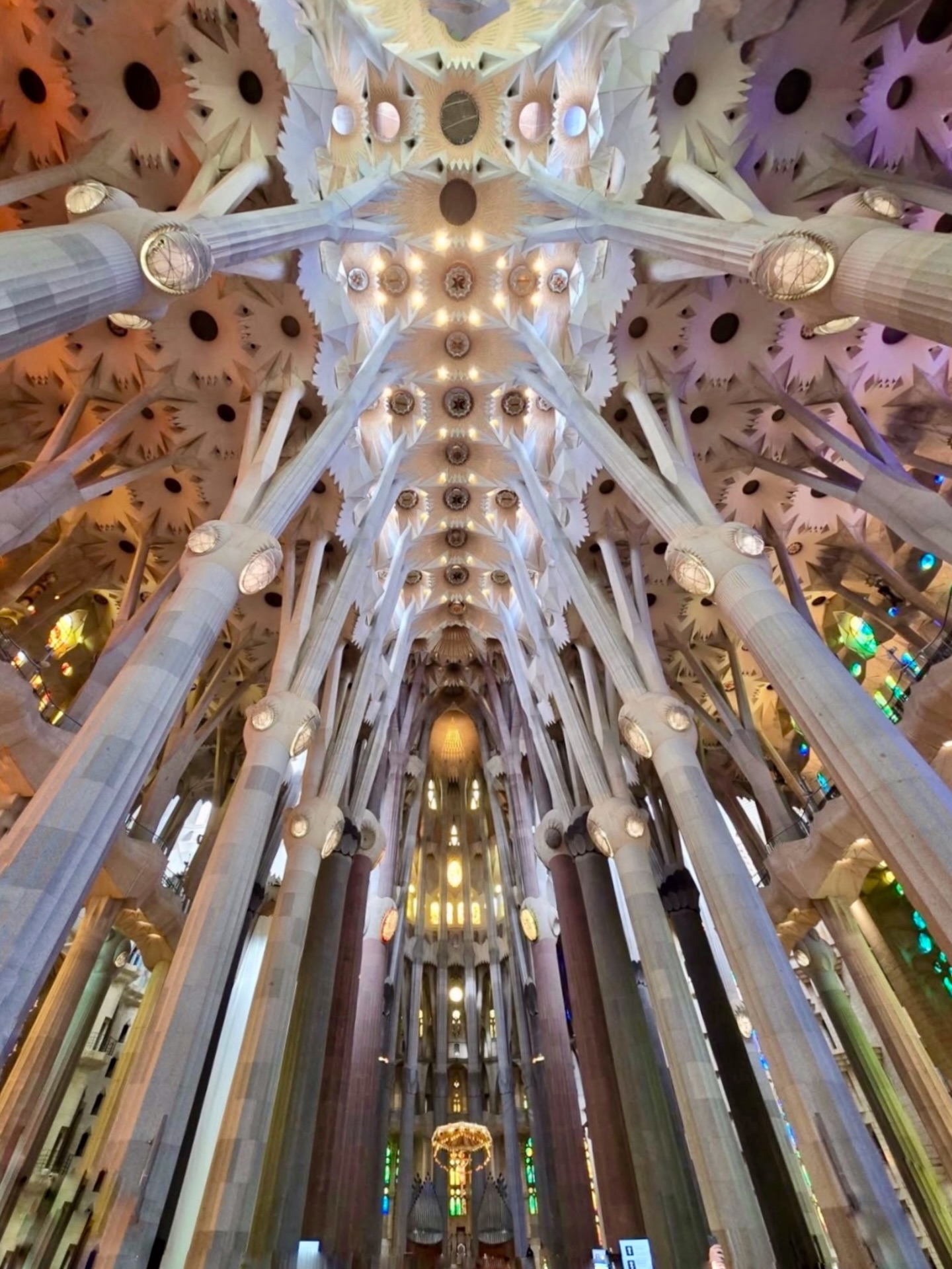 Ya sé que es una foto muy clásica de la Sagrada Familia de Gaudí. Pero es que esta mañana hemos tenido un tour en su interior y no he podido evitar fotografiarla con el smartphone #sagradafamiliagaudi